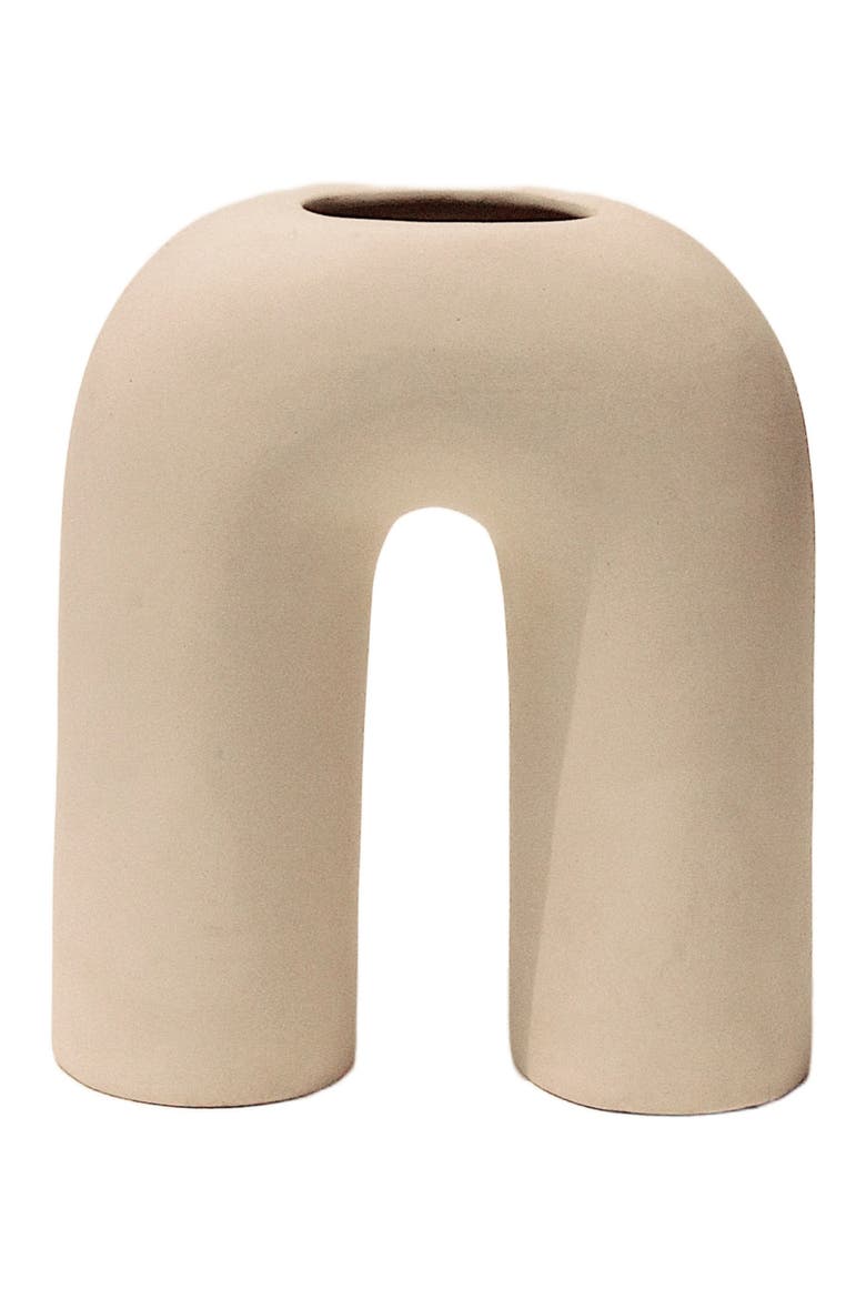 Zo Vase, Main, color, Off White