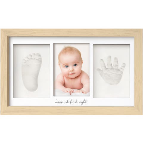 Baby Handprint & Footprint Keepsake Duo Frame