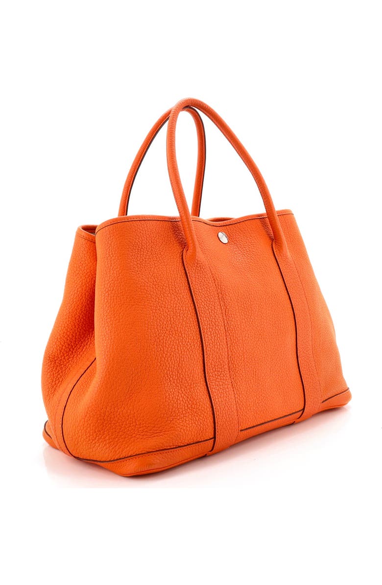 Pre-Owned Hermes Garden Party Tote Leather 36, Alternate, color, Orange H