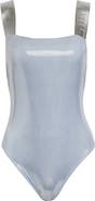 Versace Metallic One-Piece Swimsuit