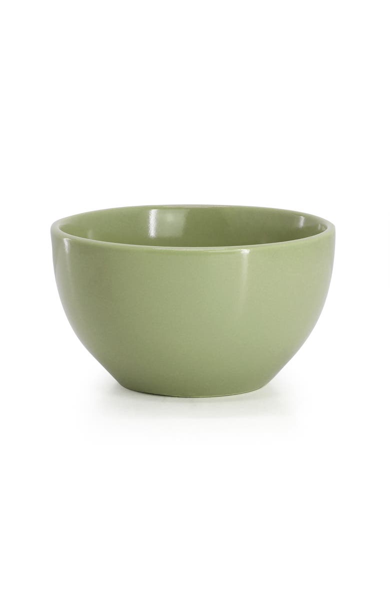 Gibson Home Everyday Plus 12 Piece Stoneware Dinnerware Set, Alternate, color, Green