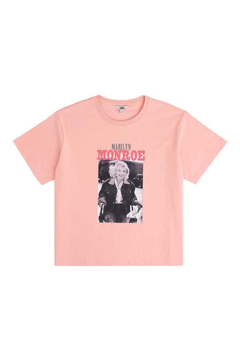 Marilyn Monroe Graphic T-Shirt, Alternate, color, PEACH BUD