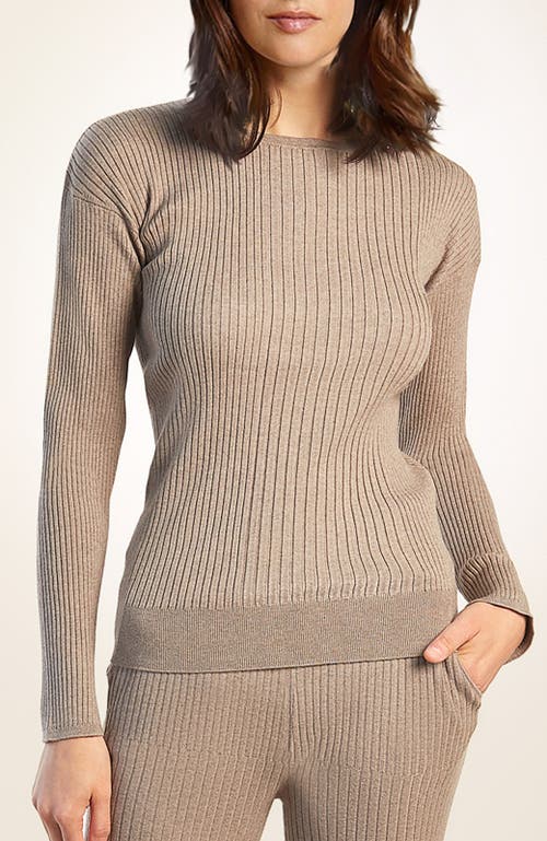 Oyun Elevated Rib Crew In Sable