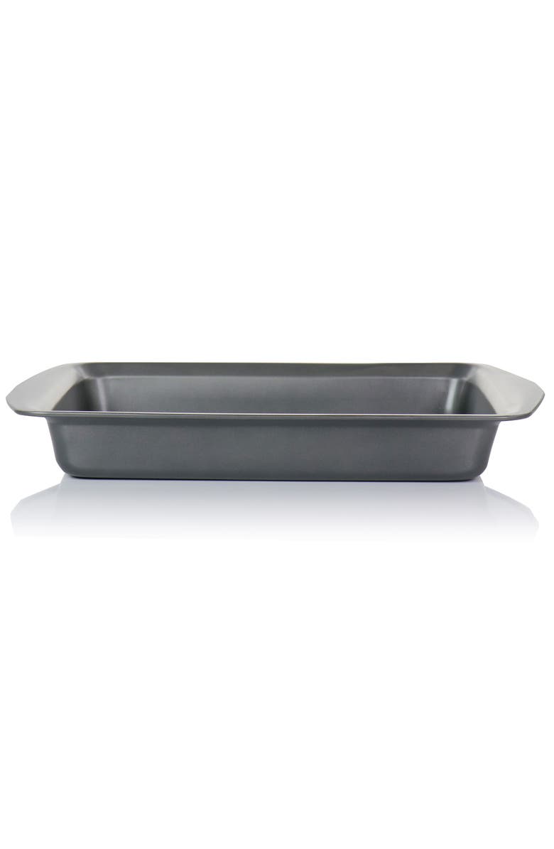 Gibson Baker's Friend 16.75 Inch Nonstick Steel Roasting Pan, Alternate, color, Grey