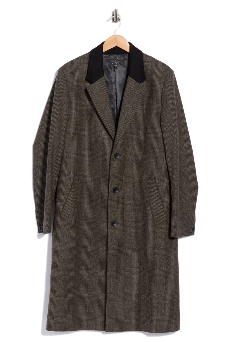Heritage Chelsea Wool Coat, Main, color, BROWN