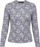 Diciannove Printed Paisley V-Neck Long Sleeve Tee Top