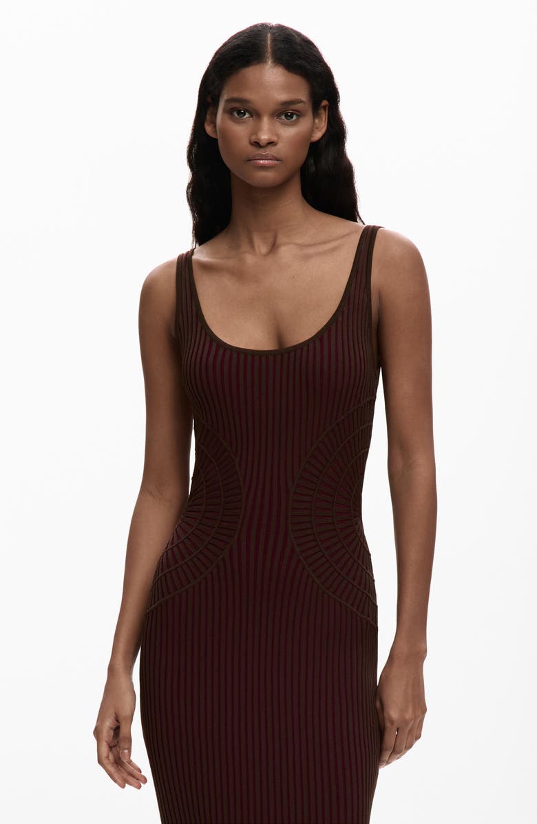 Desigual Rib Tank Dress, Alternate, color, 