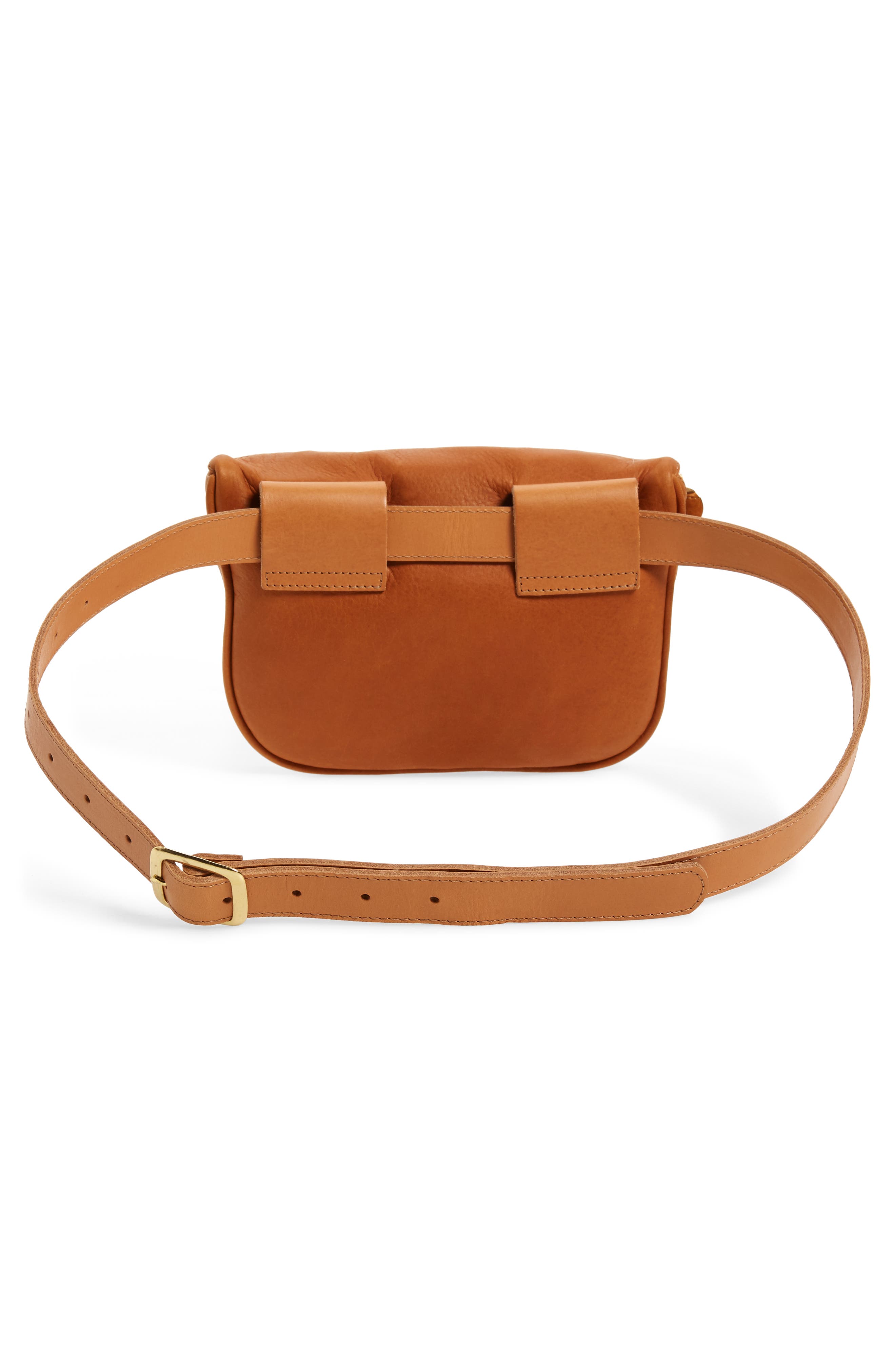 Clare V. Leather Fanny Pack, Alternate, color, 
