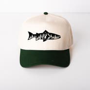 Simply Sage Market Fish and Trees Canvas Trucker Hat