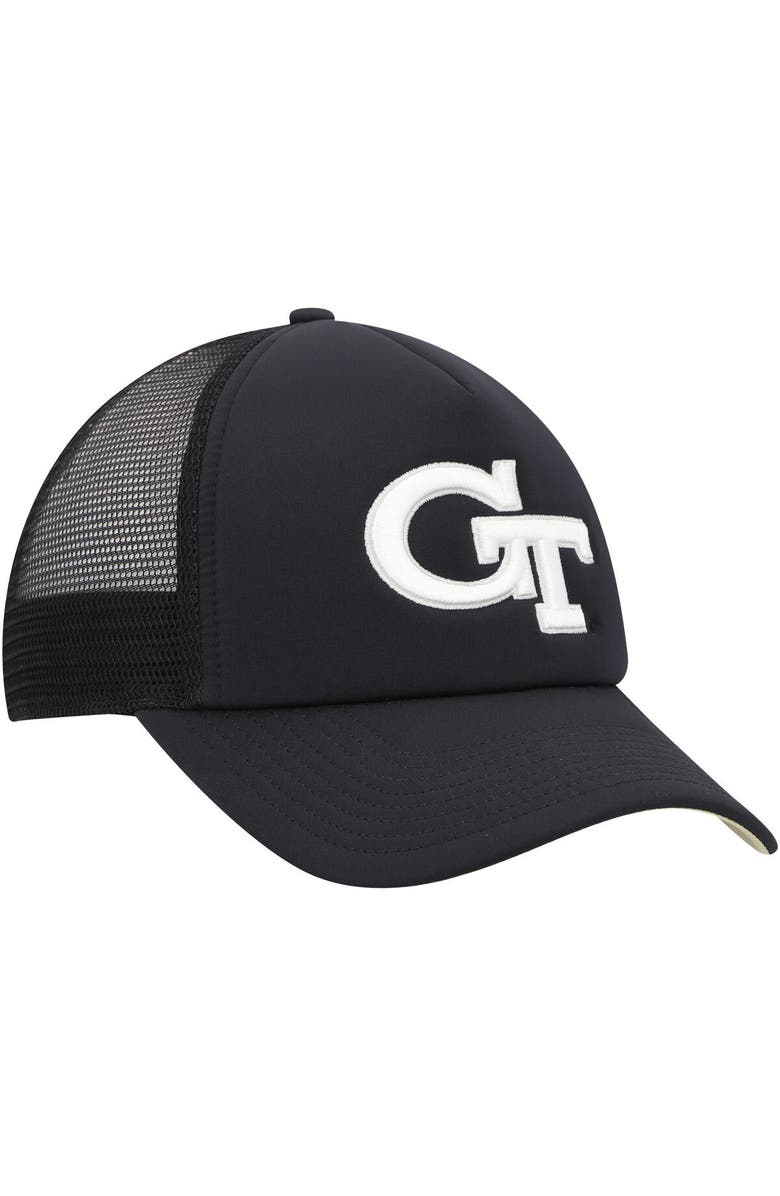 adidas Men's adidas Black Georgia Tech Yellow Jackets Ghost Stories Trucker Adjustable Hat, Alternate, color, 