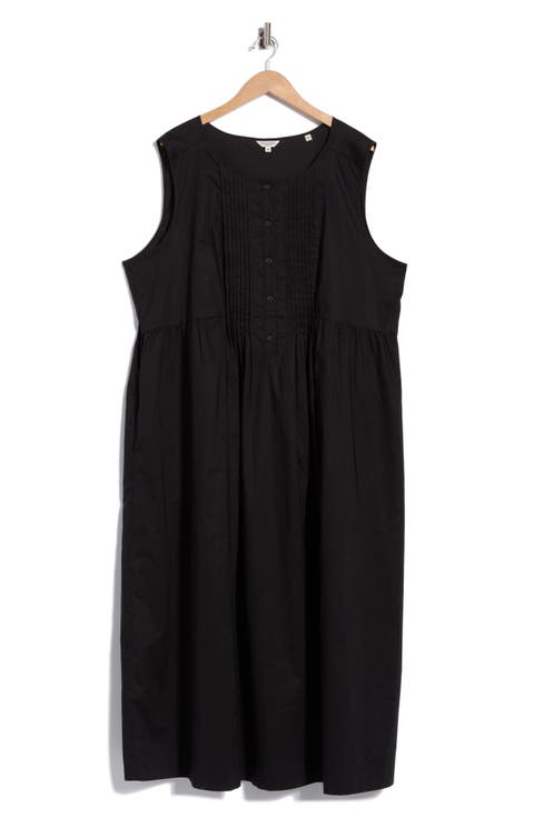 Pleated Front Maxi Dress