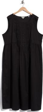 MAX STUDIO Pleated Front Maxi Dress