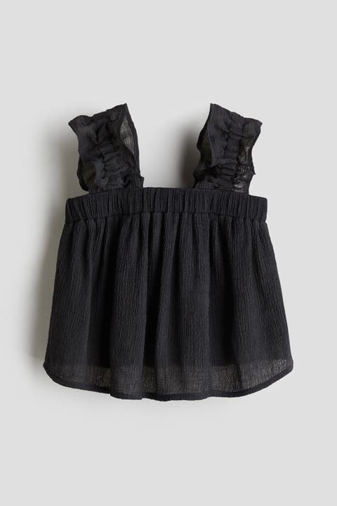 Crinkled Chiffon Top