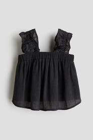 H&M Crinkled Chiffon Top