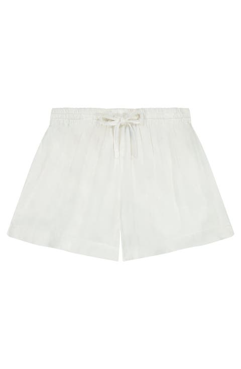 La Plage Boy's Drawstring Short White