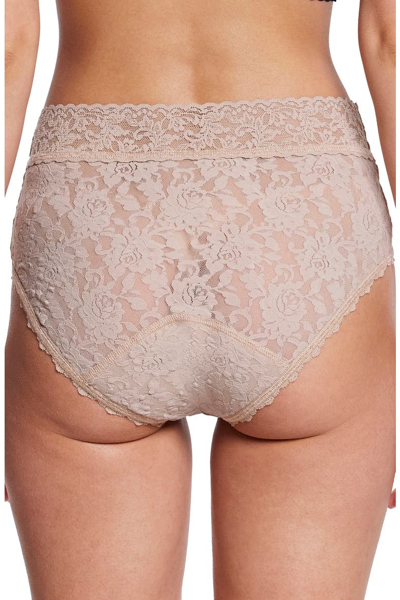 x Saalt Signature Lace® Leakproof French Briefs, Alternate, color, CHAI