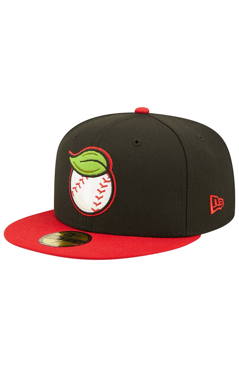 New Era Men's New Era Black/Red Fresno Grizzlies Theme Night 59FIFTY Fitted Hat, Main, color, Black