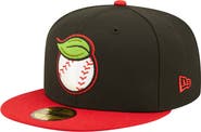 New Era Men's New Era Black/Red Fresno Grizzlies Theme Night 59FIFTY Fitted Hat