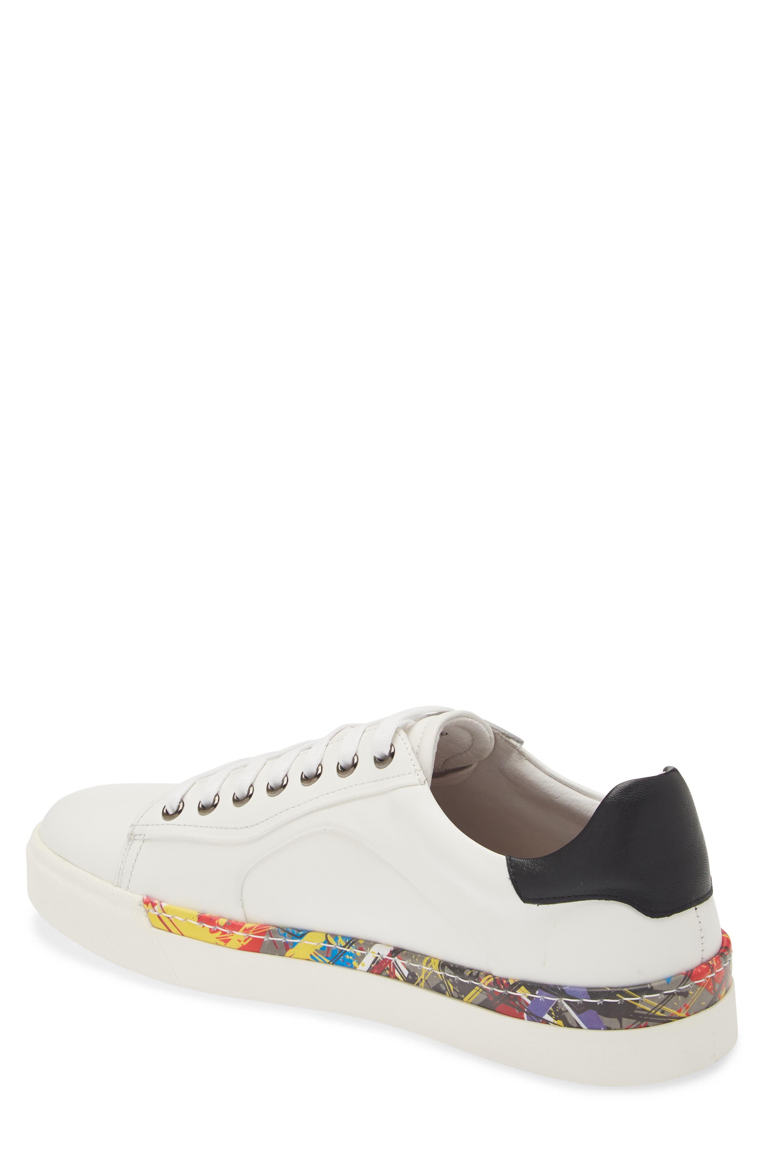 Robert Graham Sator Low Top Leather Sneaker, Alternate, color, 