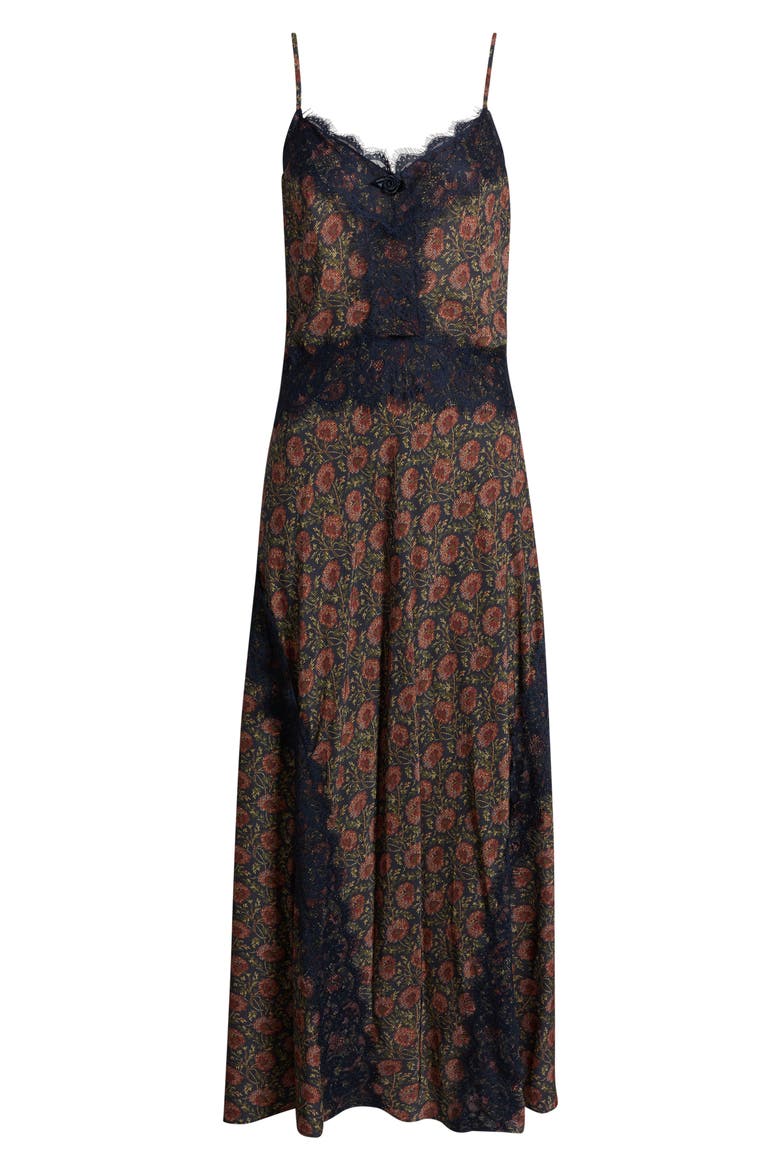 Francesca Lace Trim Slipdress, Alternate, color, CHRYSANTHEMUM CHINTZ