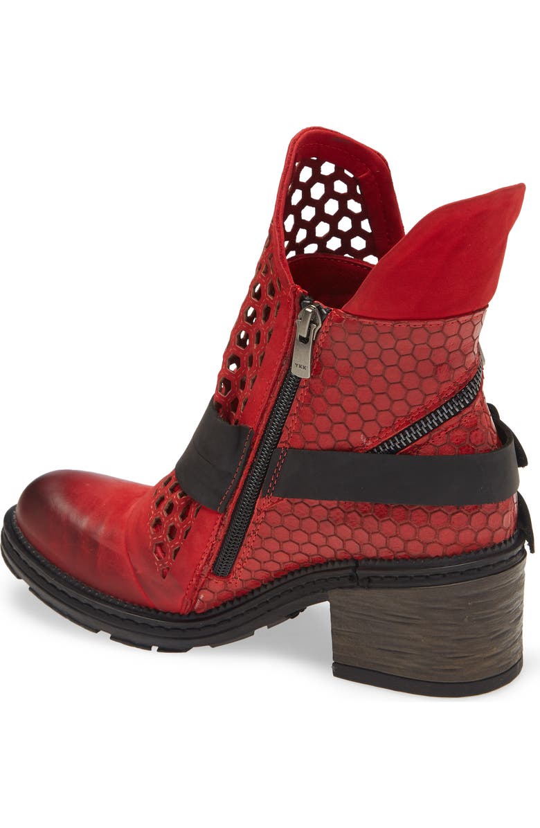Sheridan Mia Sasha Bootie, Alternate, color, Red Leather