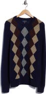 Brooks Brothers Argyle Crewneck Wool Sweater
