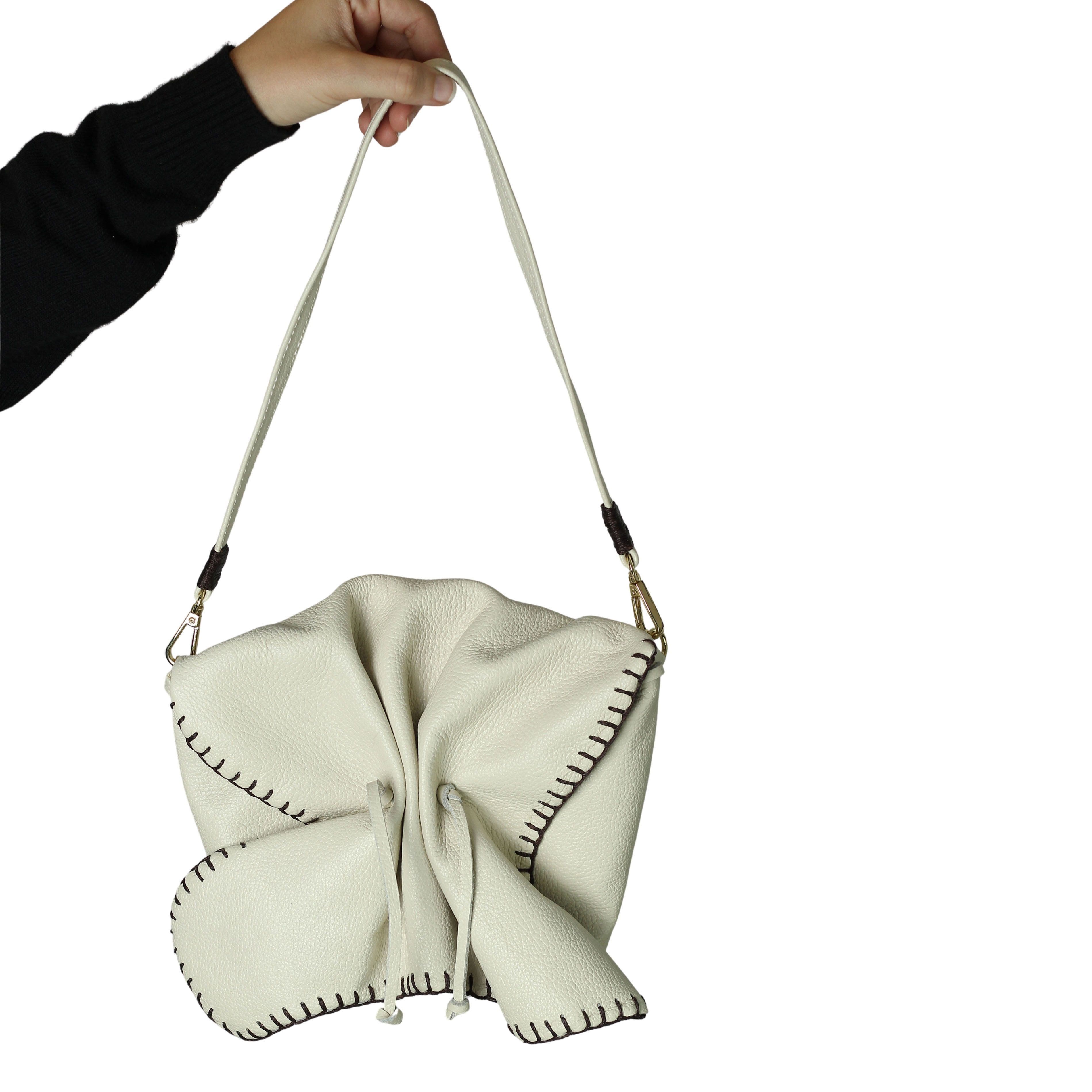 Butterfly Leather Bag, Alternate, color, Winter White