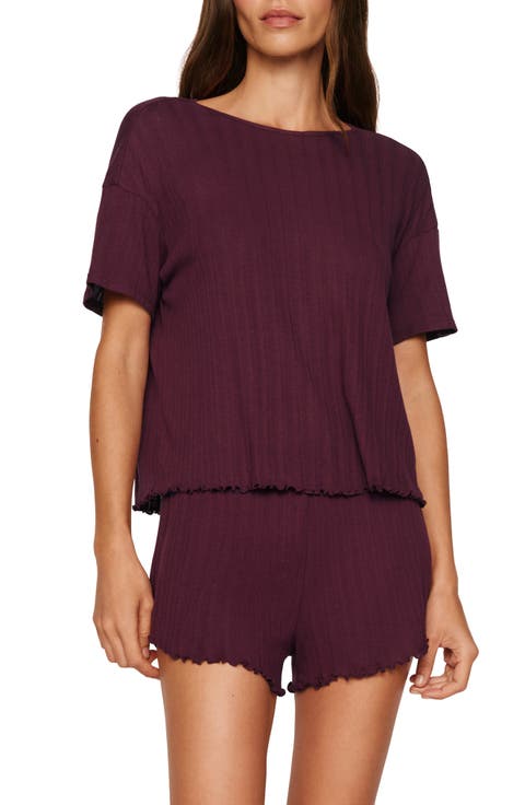 Pointelle Rib Pajama Top