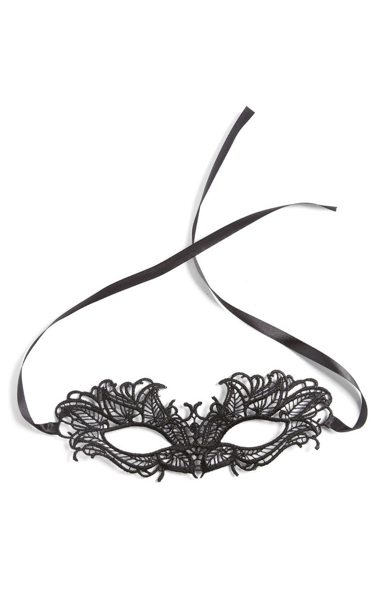 Cara Masquerade Lace Mask, Main, color,