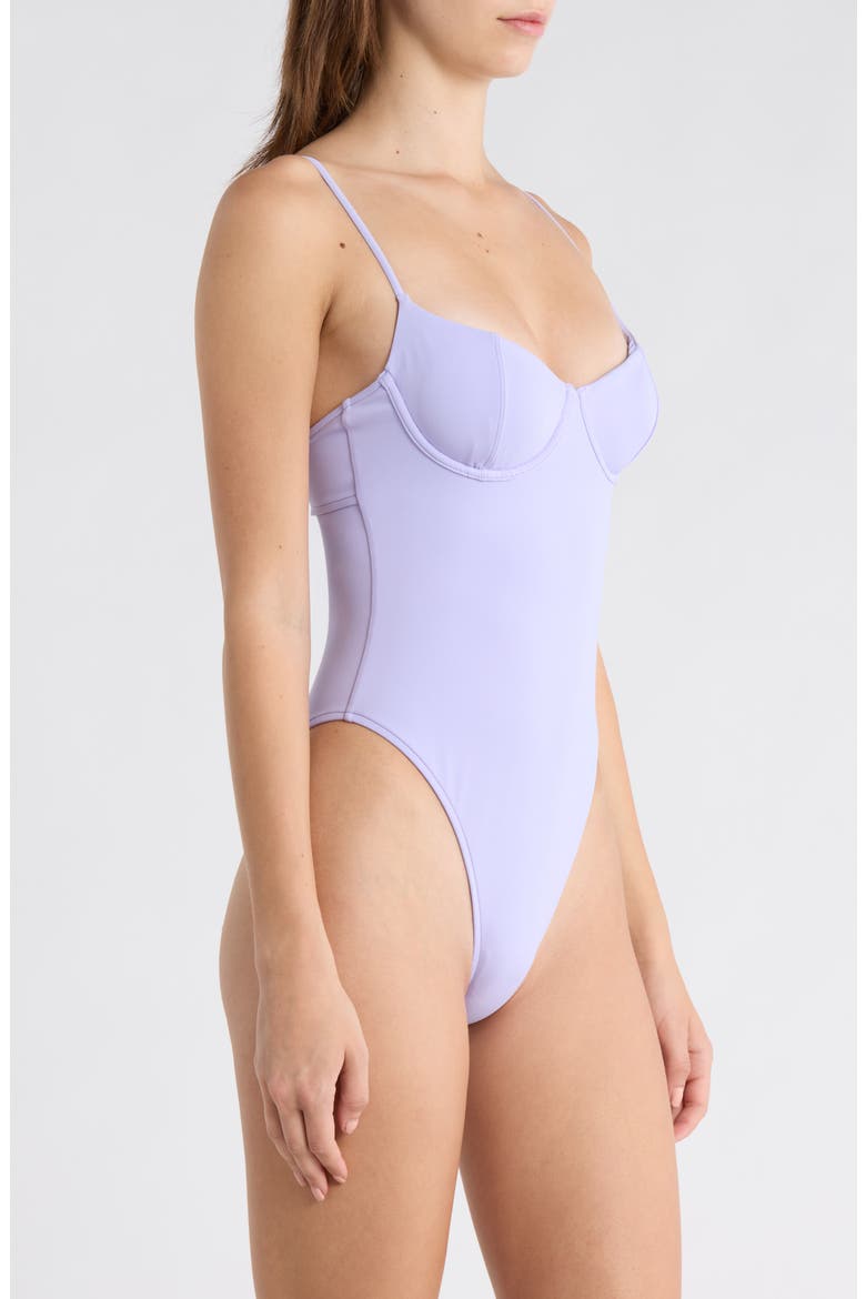 Malia One-Piece Swimsuit, Alternate, color, LAVENDER