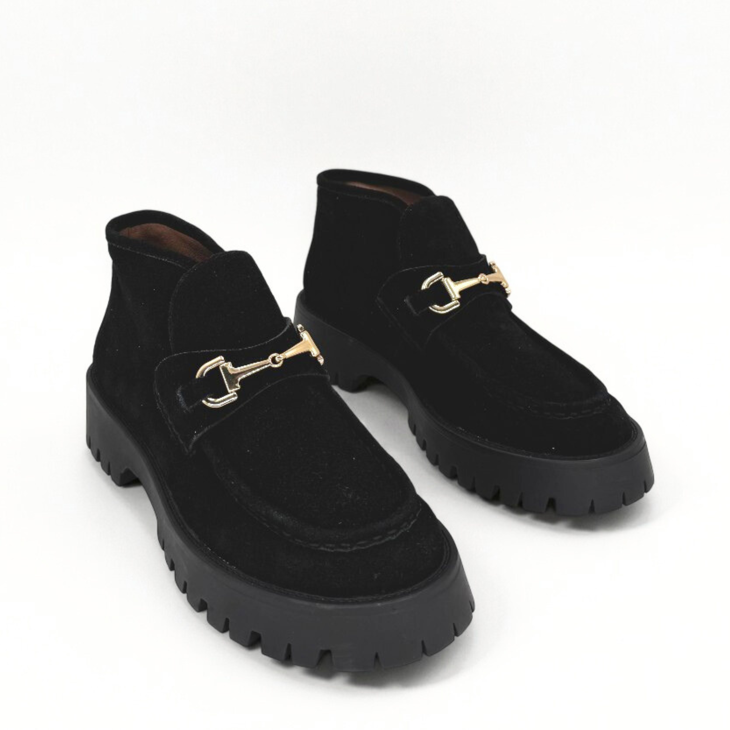 Amie Rafa Dario Suede Horsebit Boots, Alternate, color, Black