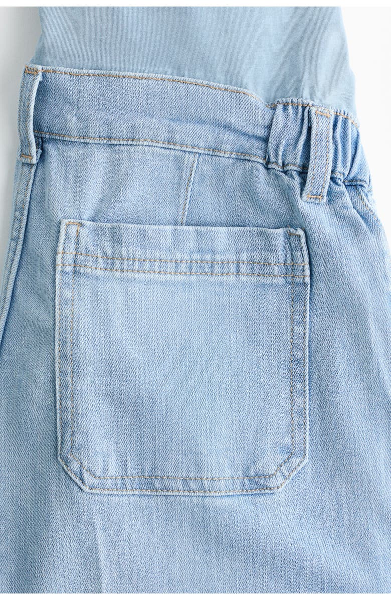 H&M Mama wide leg jeans, Alternate, color, Light Denim Blue