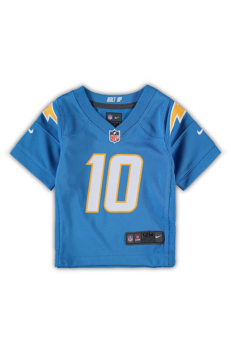 Nike Infant Nike Justin Herbert Powder Blue Los Angeles Chargers Game Jersey, Main, color, Powder Blue