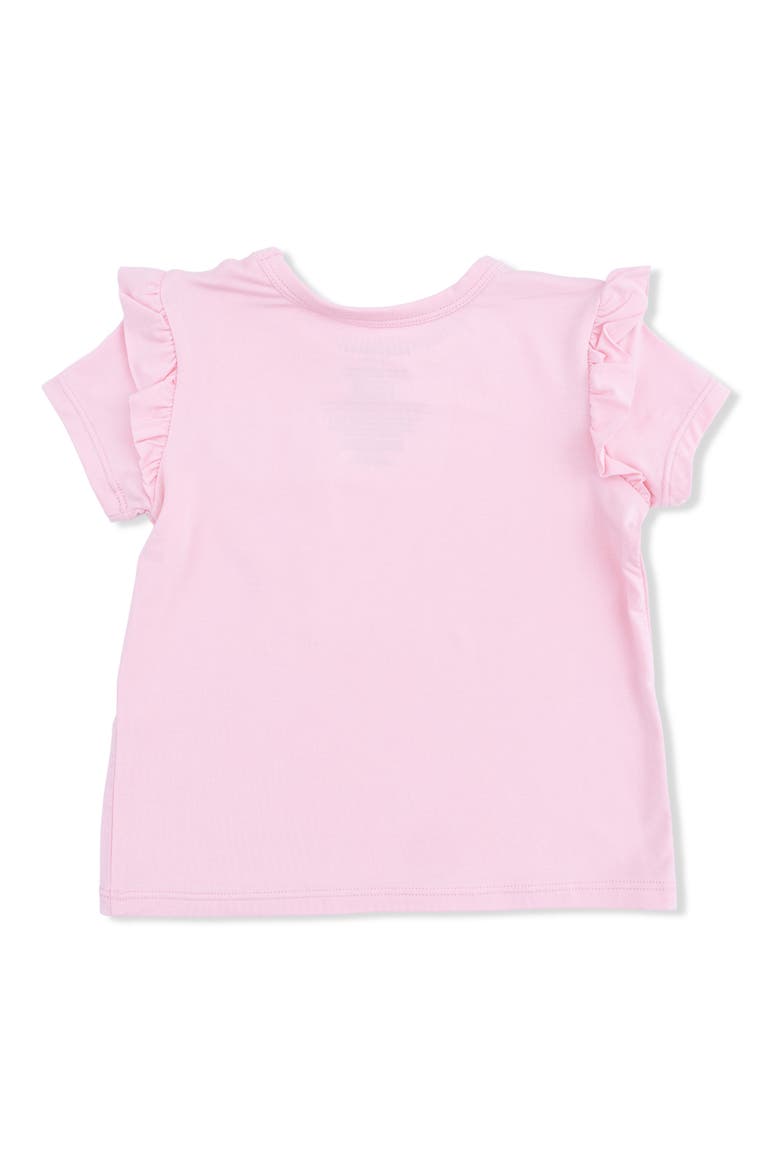 Kids' Easter Ruffle T-Shirt, Alternate, color, PINK