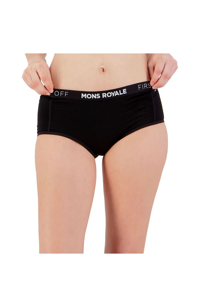 Mons Royale Sylvia Boyleg Underwear - Women's, Main, color, Black Ii