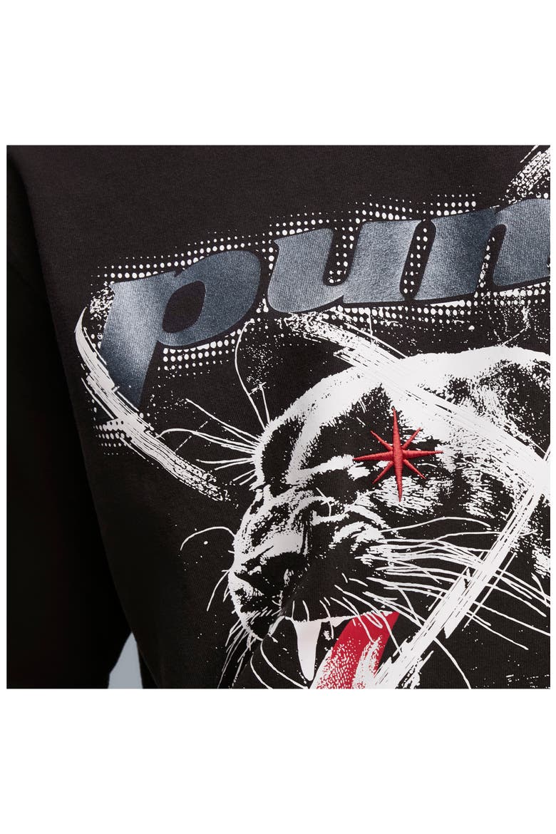 Tech-X Washed Cotton T-Shirt, Alternate, color, PUMA BLACK