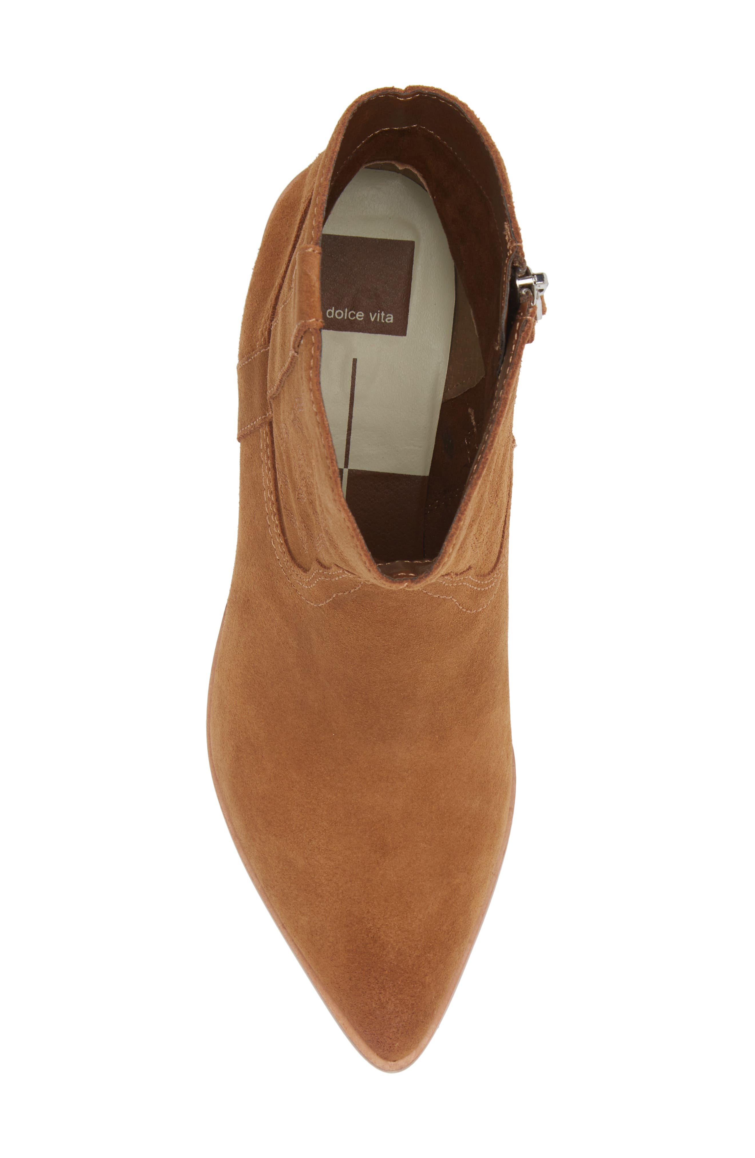 Solow Western Boot, Alternate, color, DK BROWN SUEDE
