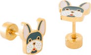 Pip Pop Frenchie Stud Earring