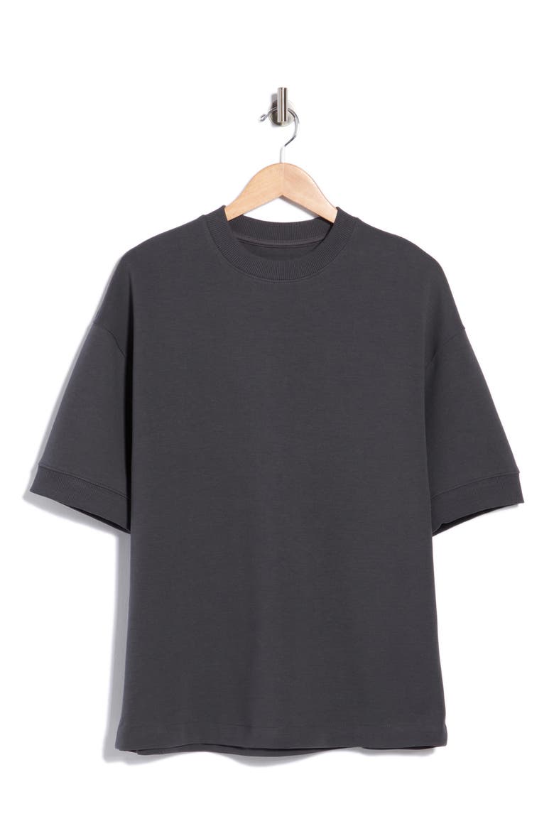 Heavyweight Crewneck T-Shirt, Main, color, DK GREY