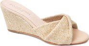 patricia green Julie Twisted Raffia Wedge Sandal
