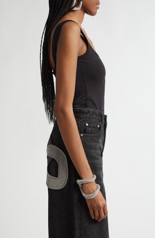 Shop Area Crystal Link Tank Top In Black
