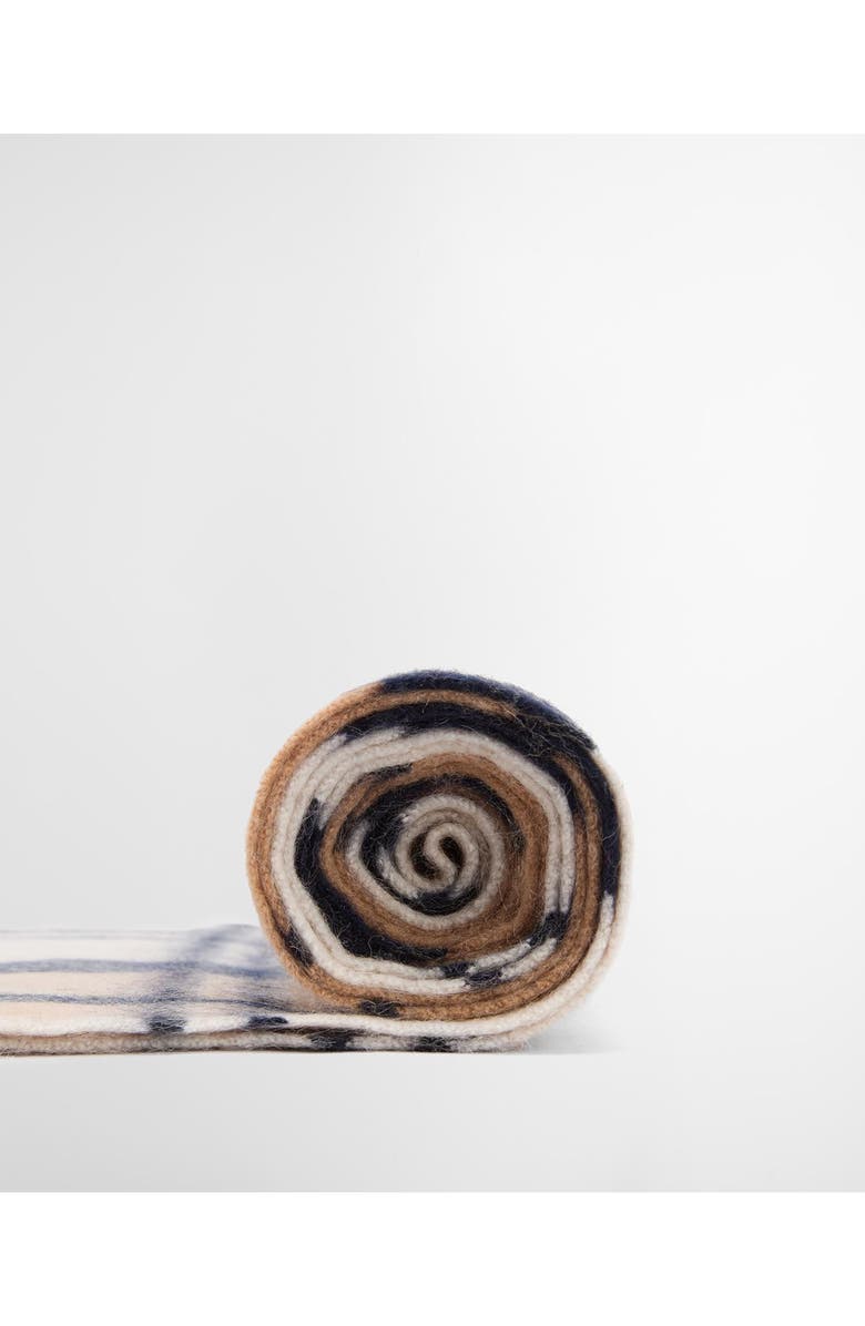 Barbour Tartan Cashmere Scarf, Alternate, color, Hessian Navy