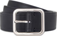Vince Pebbled Leather Belt