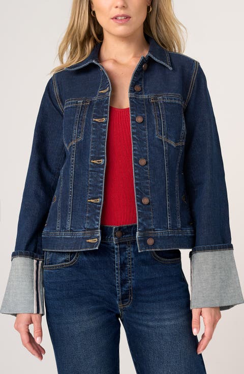 Cuffed Selvedge Denim Trucker Jacket
