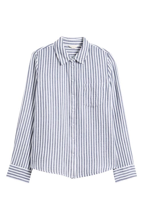 CASLONR CASLON(R) CASUAL GAUZE BUTTON-UP SHIRT