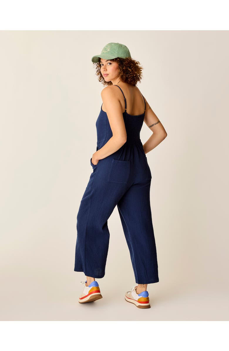 Carve Designs Knox Gauze Jumpsuit, Alternate, color, Navy