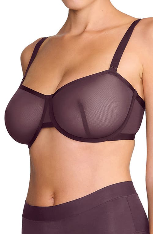 CUUP The Balconette Mesh Underwire Bra in Cosmos at Nordstrom, Size 40C