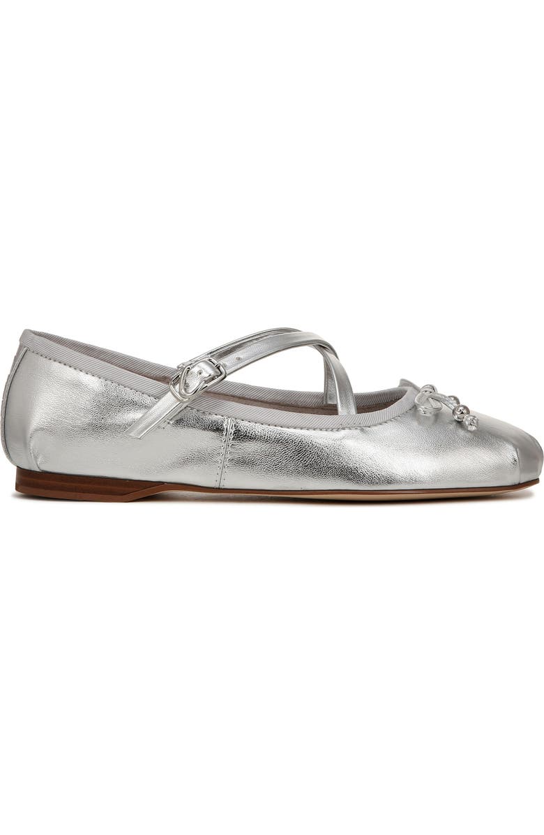 Circus NY by Sam Edelman Zuri Ballet Flat, Alternate, color, Silver