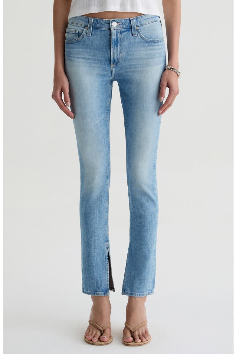 Prima Split Hem Low Rise Cigarette Jeans, Main, color, CRUISER