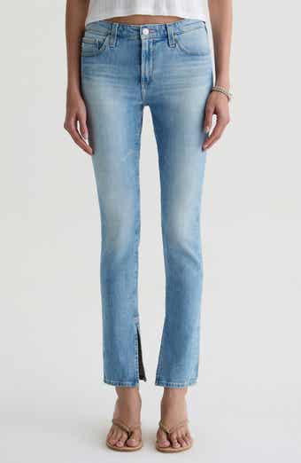 Prima Split Hem Low Rise Cigarette Jeans
